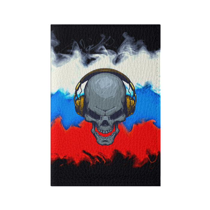 Обложка для паспорта матовая кожа Русский меломан! фото