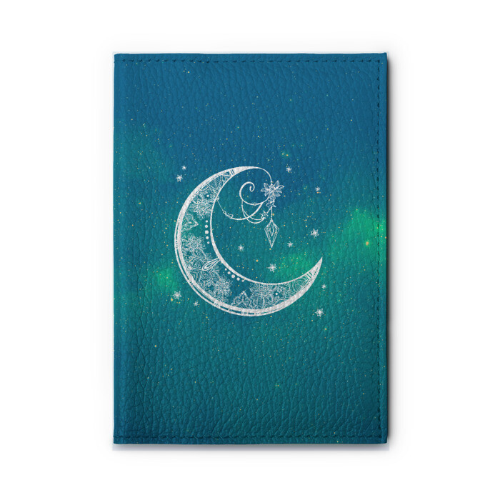 Обложка для автодокументов Луна фото