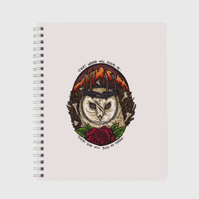 Тетрадь Every wound will shape me фото
