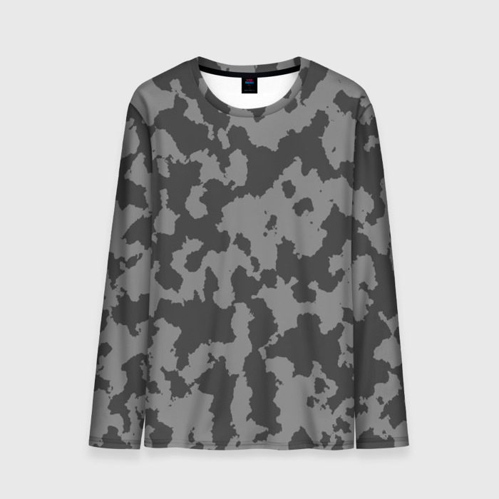 Мужской лонгслив 3D Ночной Камуфляж фото