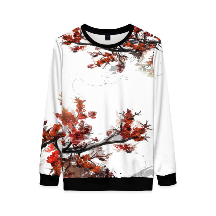 Женский свитшот 3D САКУРА фото