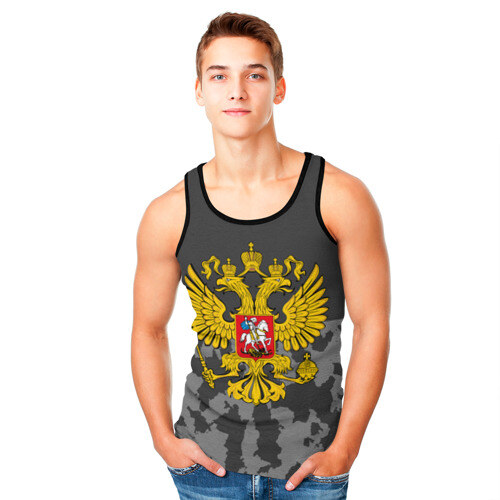 Мужская майка 3D Родной Камуфляж #2 фото