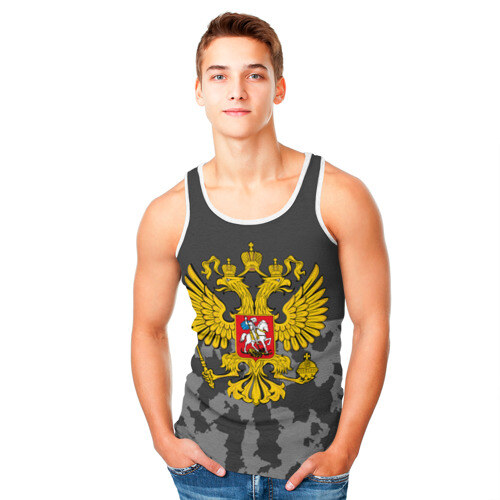 Мужская майка 3D Родной Камуфляж #2 фото