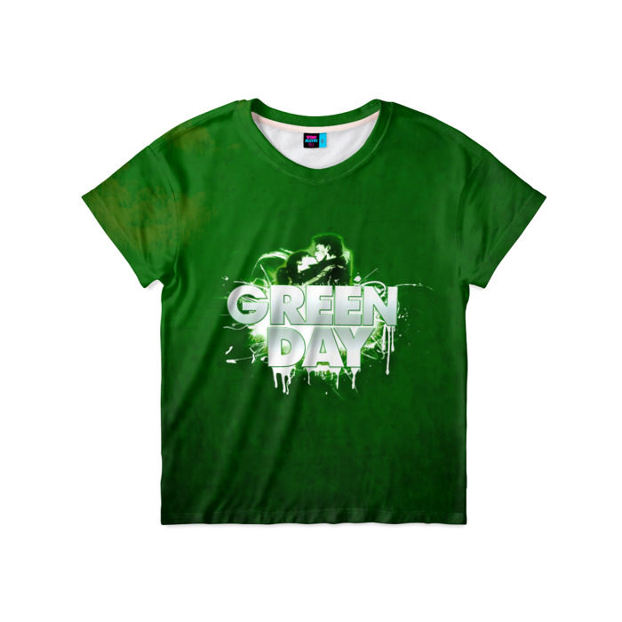 Детская футболка 3D Зелень Green Day фото
