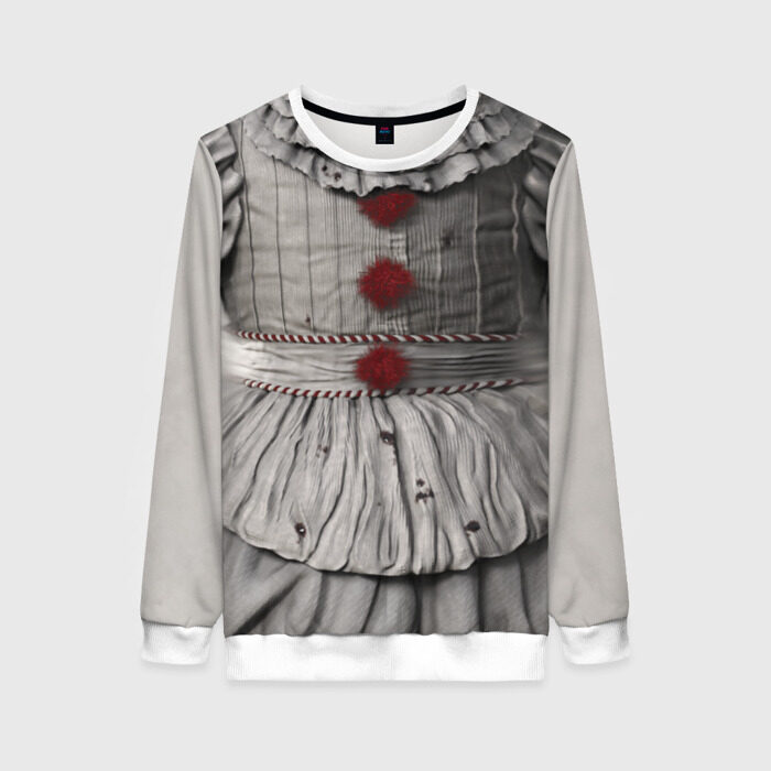 Женский свитшот 3D Пеннивайз (костюм) фото