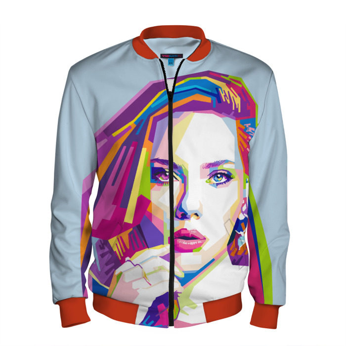 Мужской бомбер 3D Scarlett Johansson фото