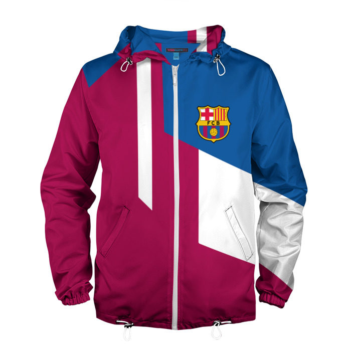 Мужская ветровка 3D FC Barcelona 2018 фото
