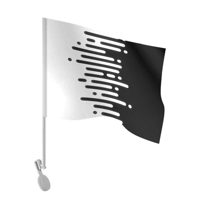 Флаг для автомобиля Необычная геометрия! фото