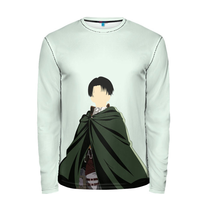 Мужской лонгслив 3D Атака Титанов - Levi Ackerman фото