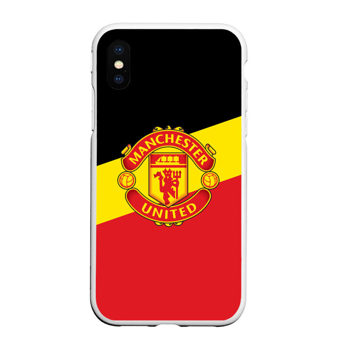 Чехол для iPhone XS Max матовый Manchester United 2018 Colors фото