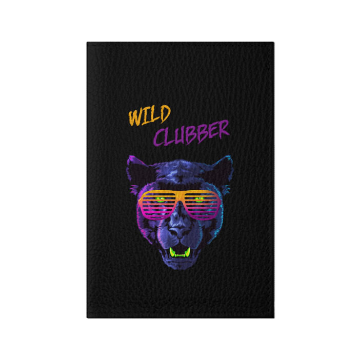 Обложка для паспорта матовая кожа Дикий тусовщик фото