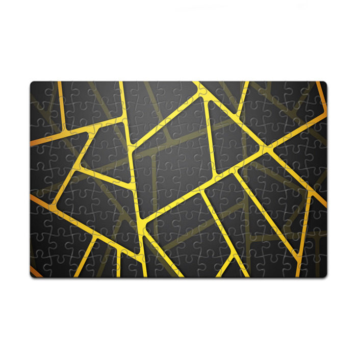 Пазл магнитный 126 элементов Желтая сетка фото