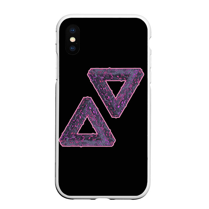 Чехол для iPhone XS Max матовый Треугольники Пенроуза фото