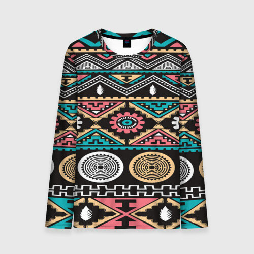 Мужской лонгслив 3D Этника фото