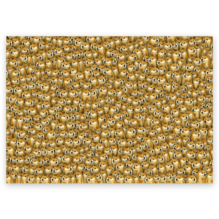 Поздравительная открытка Собачки Doge фото