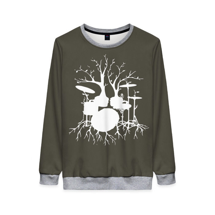 Женский свитшот 3D Drums фото