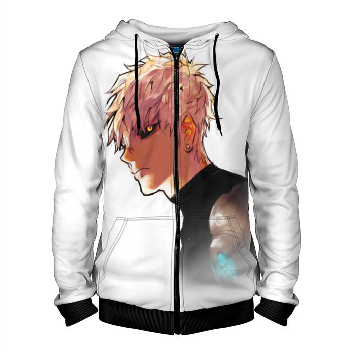 Мужская толстовка 3D на молнии Ванпанчмен 7 фото