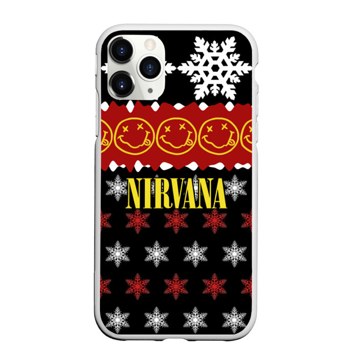 Чехол для iPhone 11 Pro матовый Nirvana праздничный фото