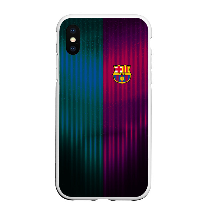 Чехол для iPhone XS Max матовый FC Barcelona 2018 abstract фото
