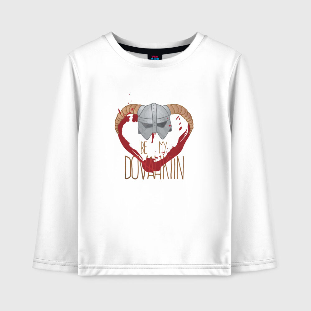 Детский лонгслив хлопок Dovahkiin фото