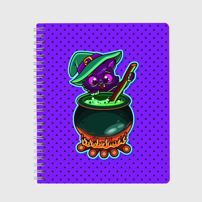 Тетрадь Кошка-ведьмочка фото