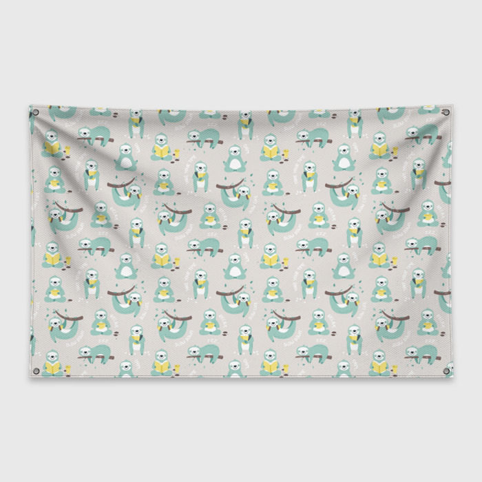 Флаг-баннер Ленивцы фото