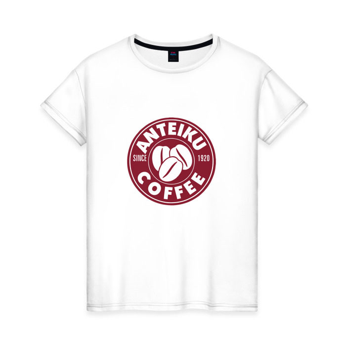 Женская футболка хлопок Anteiku coffee фото