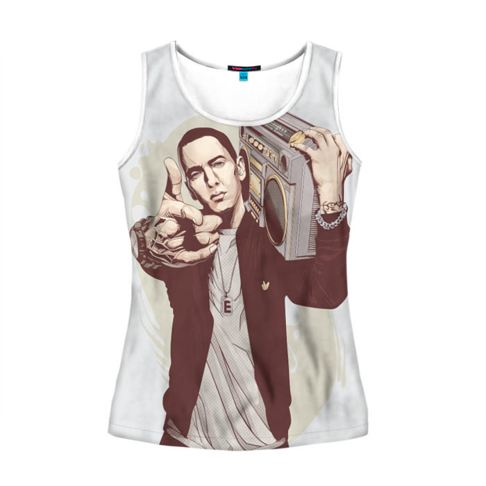 Женская майка 3D Eminem Art фото