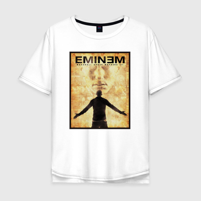 Мужская футболка хлопок Oversize EMINEM фото