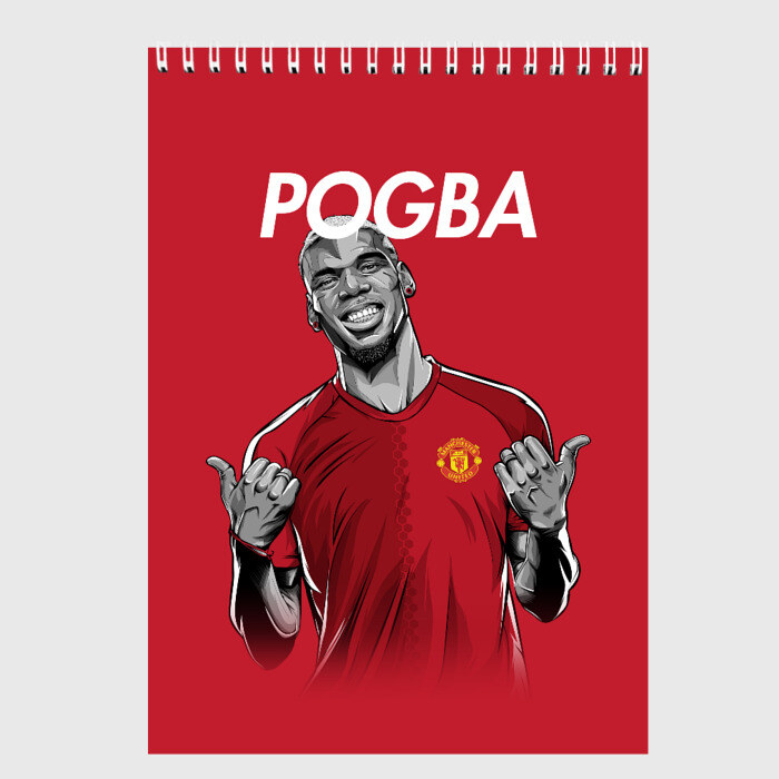 Скетчбук Pogba Manchester United фото