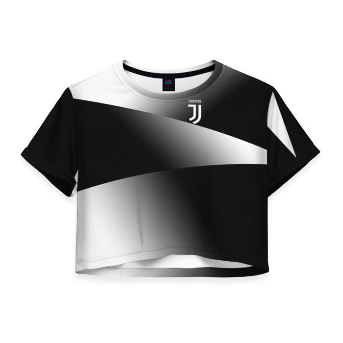 Женская футболка 3D укороченная Juventus 2018 Original #9 фото