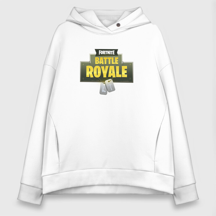Женское худи Oversize хлопок Fortnite battle royale фото