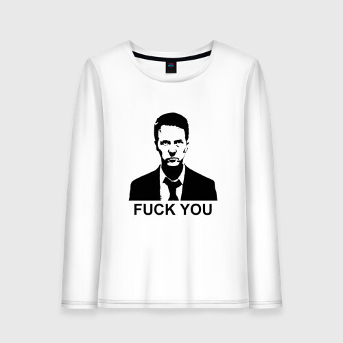 Женский лонгслив хлопок Бойцовский клуб фото