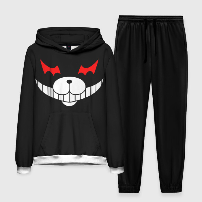 Мужской костюм 3D (с толстовкой) Monokuma Black фото
