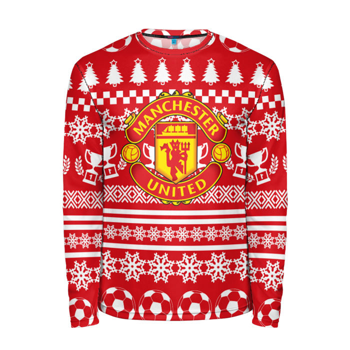 Мужской лонгслив 3D F.C.M.U 2018 Новогодний фото