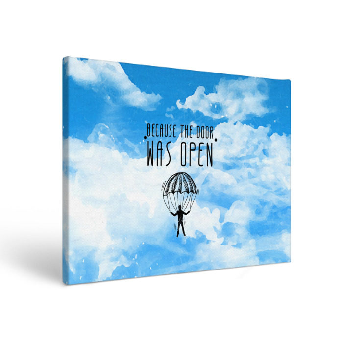 Холст прямоугольный skydive фото