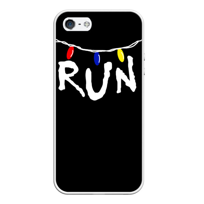 Чехол для iPhone 5/5S матовый Stranger Things RUN фото