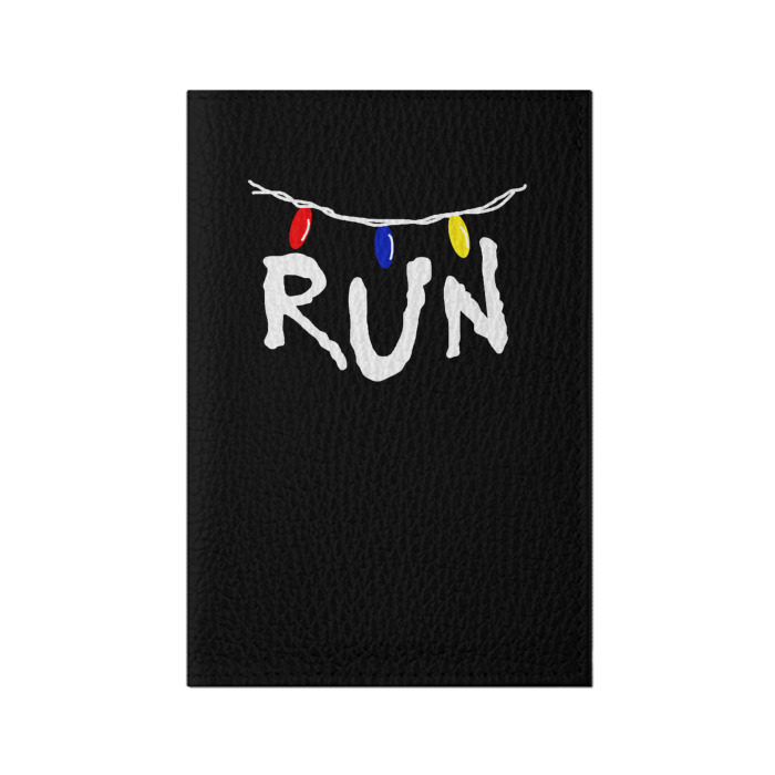 Обложка для паспорта матовая кожа Stranger Things RUN фото