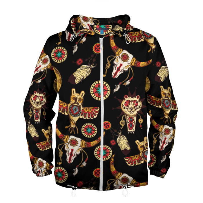 Мужская ветровка 3D Индейский орнамент фото