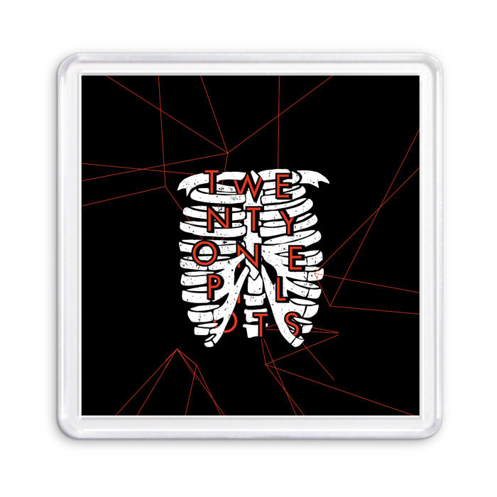 Магнит 55*55 Twenty One Pilots Bones фото