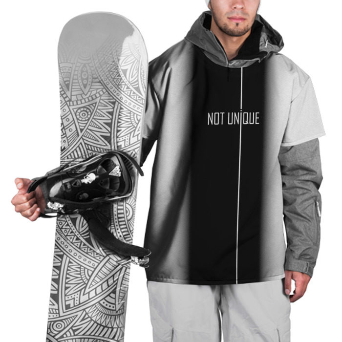 Накидка на куртку 3D Not unique - белый фото