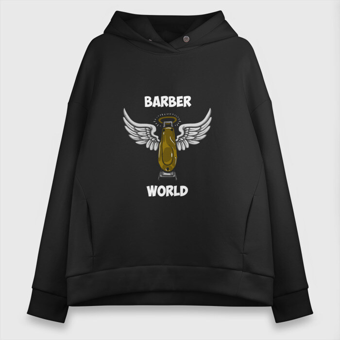 Женское худи Oversize хлопок Barber world фото