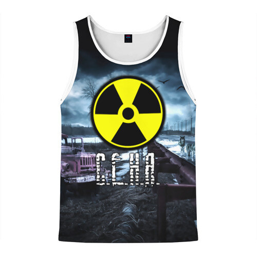 Мужская майка 3D S.T.A.L.K.E.R. - С.Е.Н.Я. фото