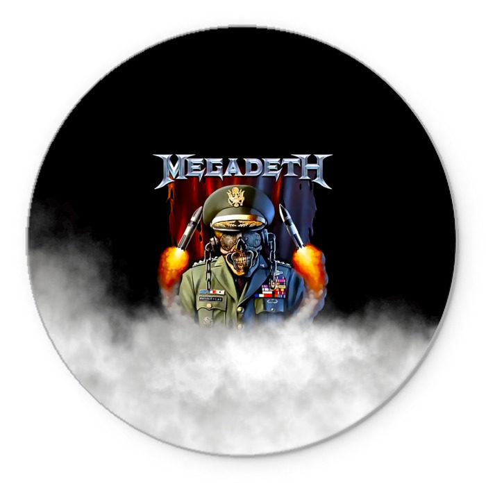 Коврик для мышки круглый Megadeth фото