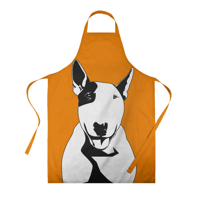 Фартук 3D Солнечнй бультерьер фото