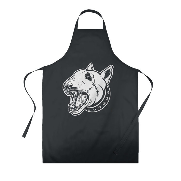 Фартук 3D Опасный бультерьер фото