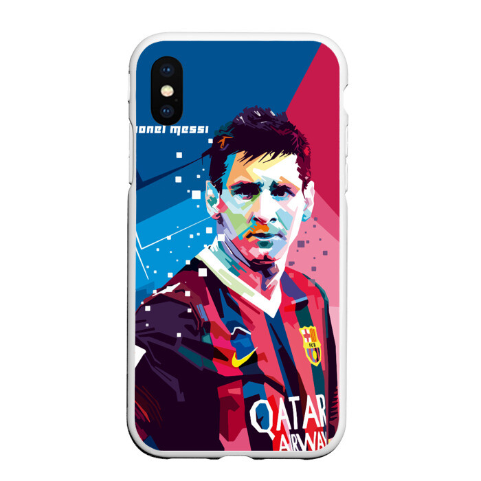Чехол для iPhone XS Max матовый Lionel Messi фото