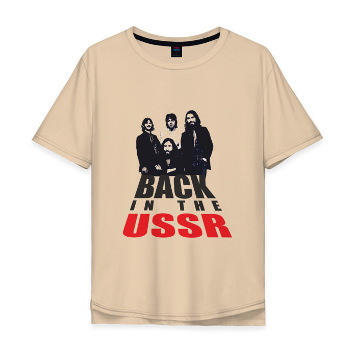 Мужская футболка хлопок Oversize Битлз фото