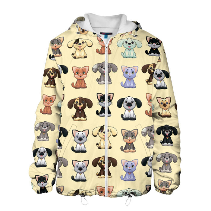 Мужская куртка 3D Милые пушистики фото