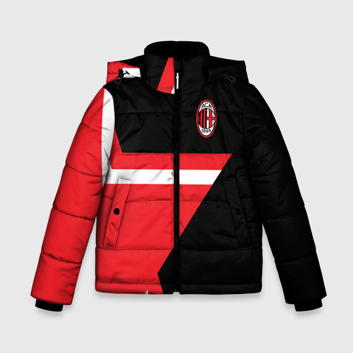 Зимняя куртка для мальчиков 3D AC MILAN STAR фото